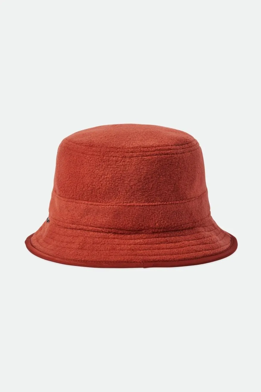 BLANKET FLEECE PACKABLE BUCKET - BURNT HENNA