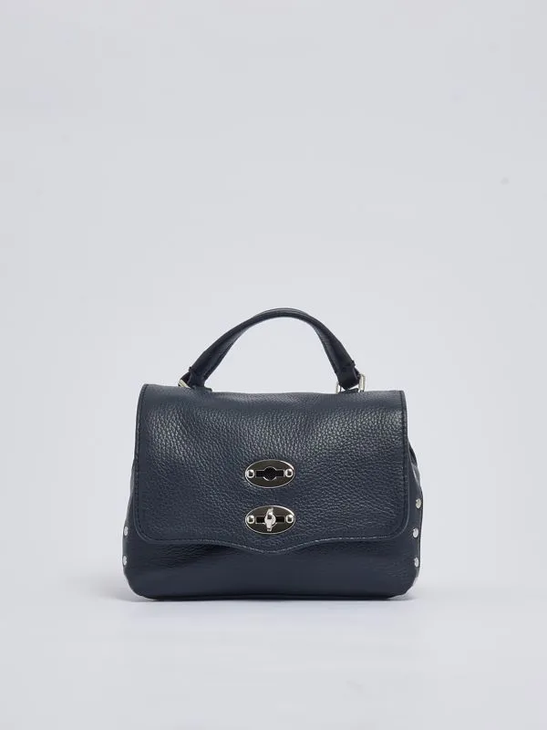 Borsa donna Zanellato Postina Daily baby in pelle martellata Navy