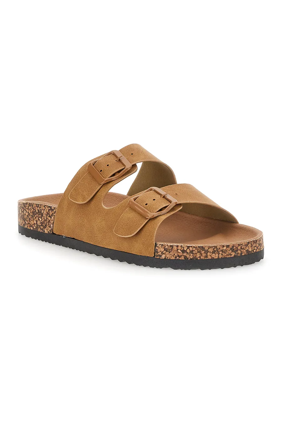 Ciabatte Beige Con Fibbie Regolabili Prima Riga 14183
