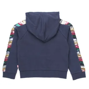 Felpa Blu Paillettes Bambina