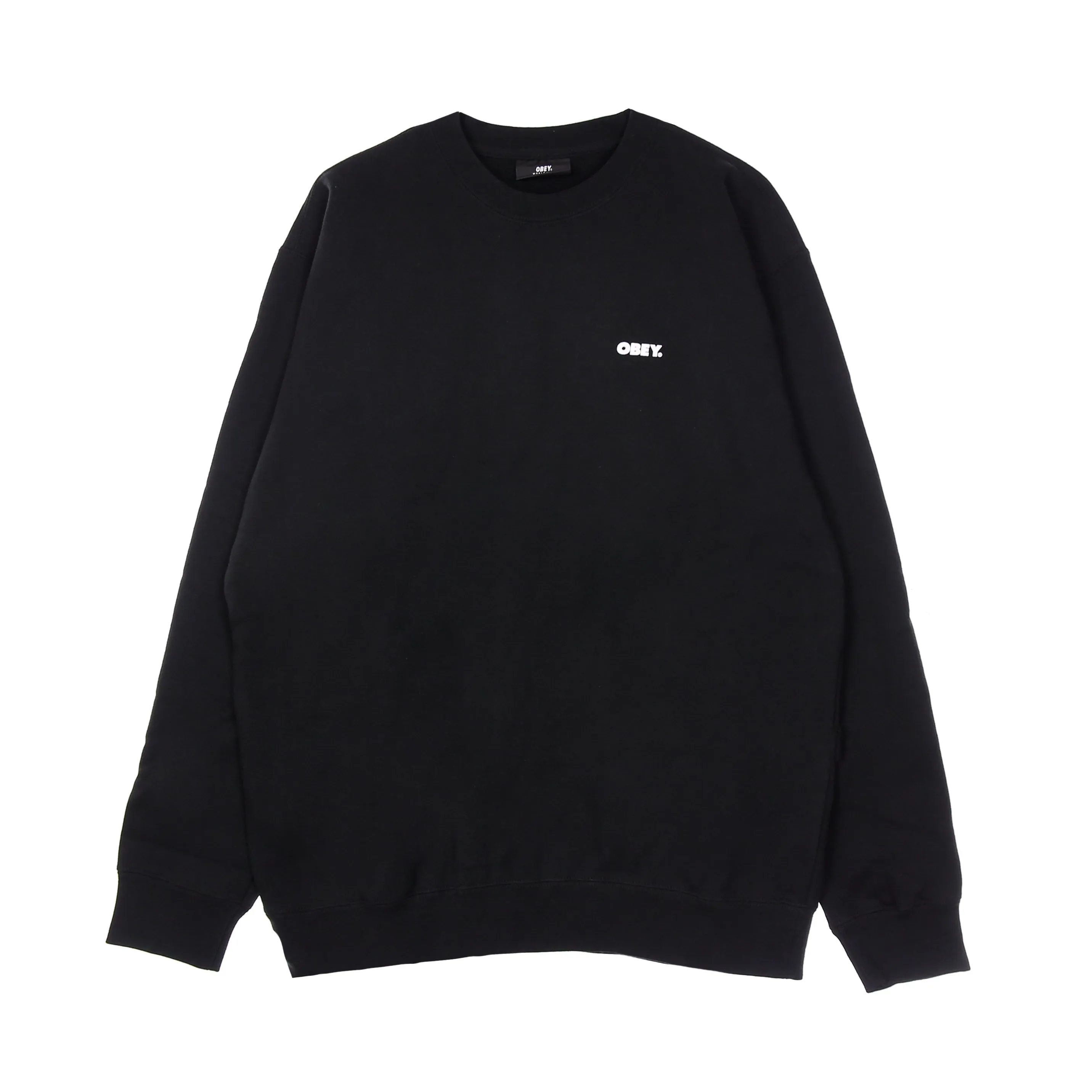 Felpa Girocollo Uomo Bold Premium Crew Fleece Black