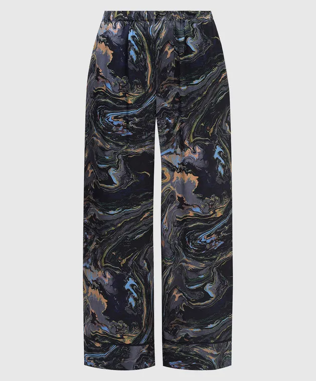 Fendi Pantaloni in seta stampata FR6275AJ09