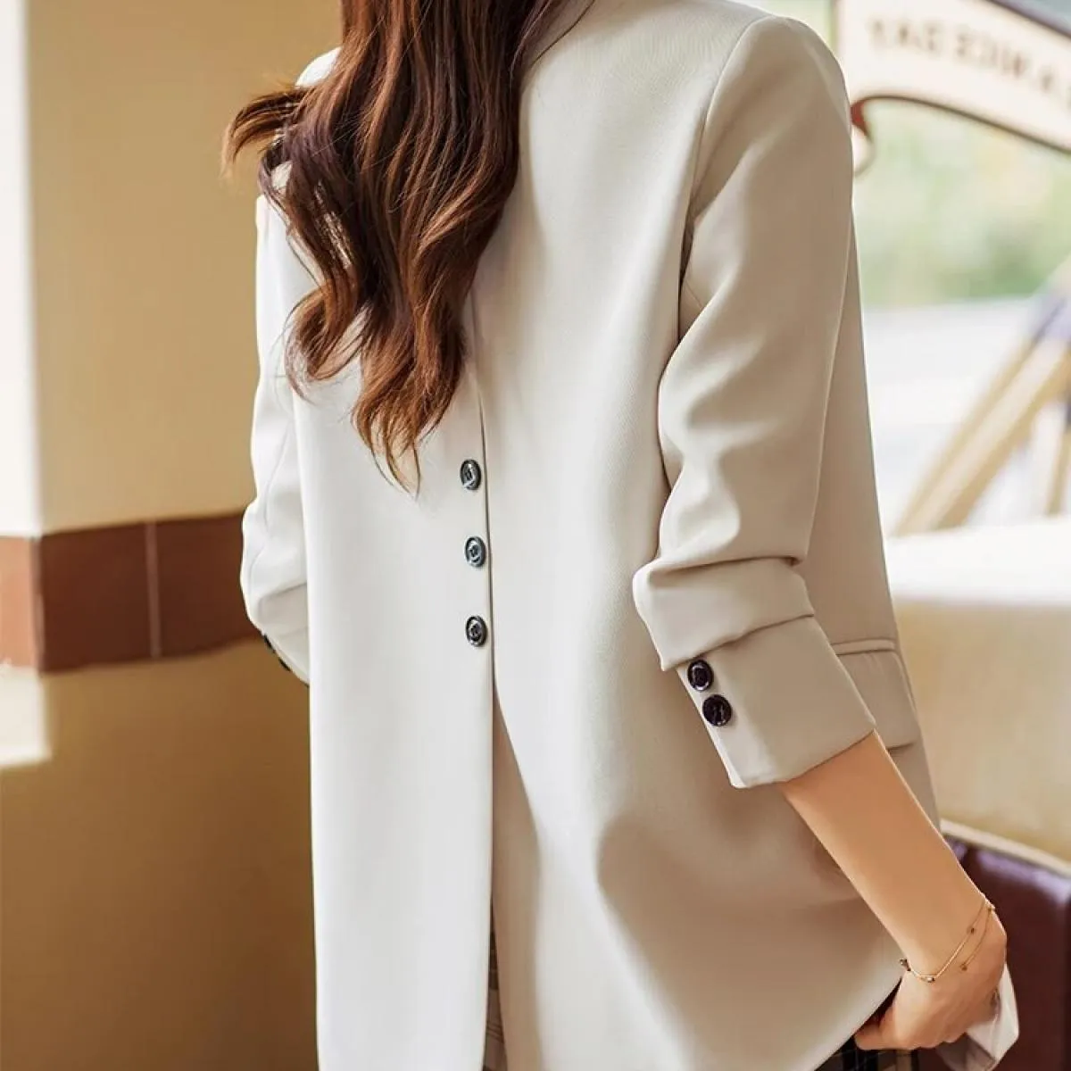 Giacca formale femminile verde verde blazer nero bottone donna verde formale blazer blazer