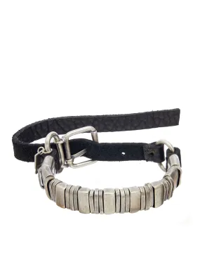 GOTI  BRACCIALE IN PELLE + ARGENTO 925 