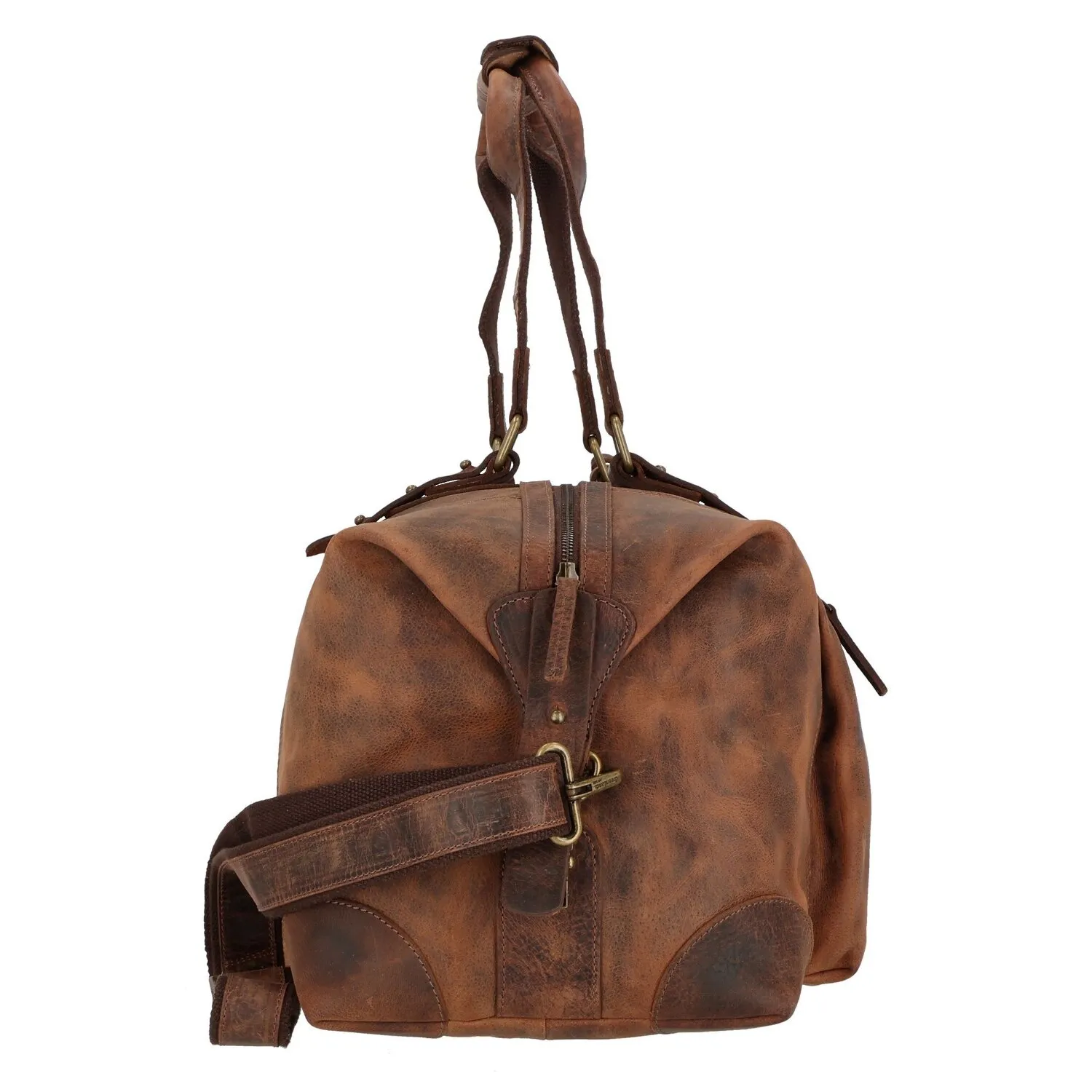 Greenland Nature Borsa da viaggio classica Weekender in pelle 54 cm