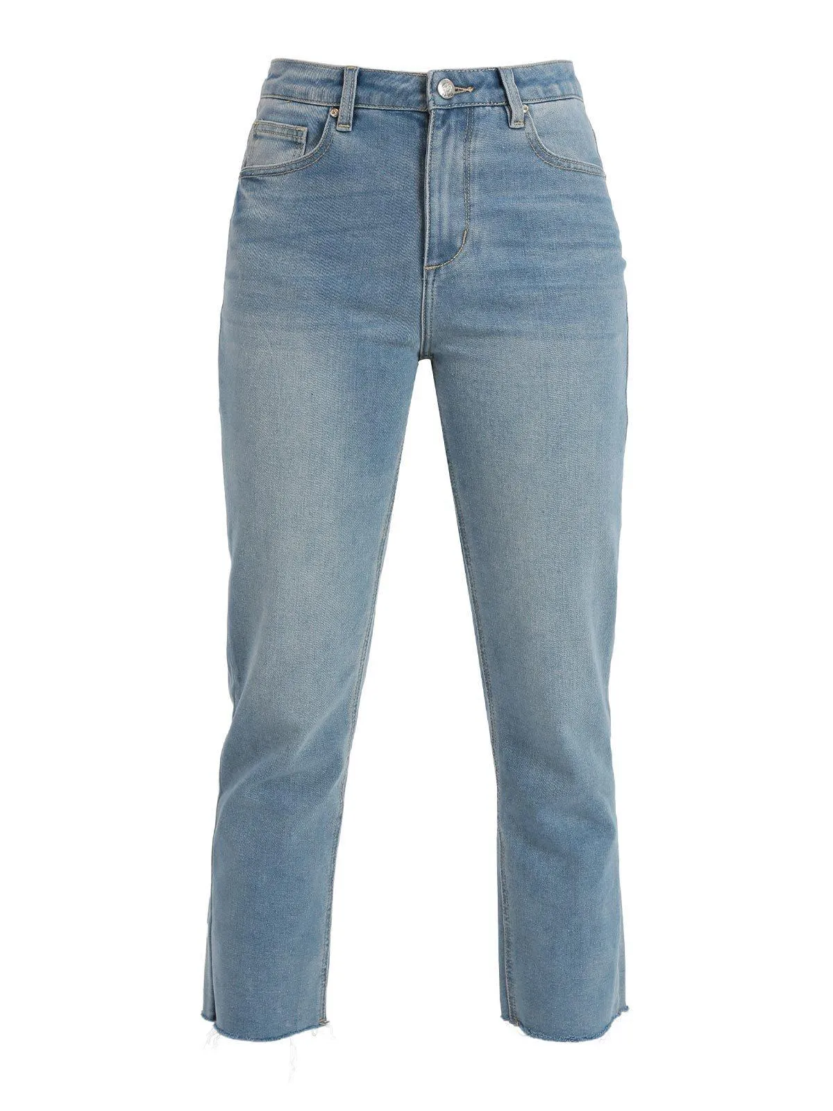 Griffai Jean femme baggy effiloché