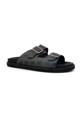 GUESS Ciabatta Fibbie Uomo Coal FM6SAPELE03