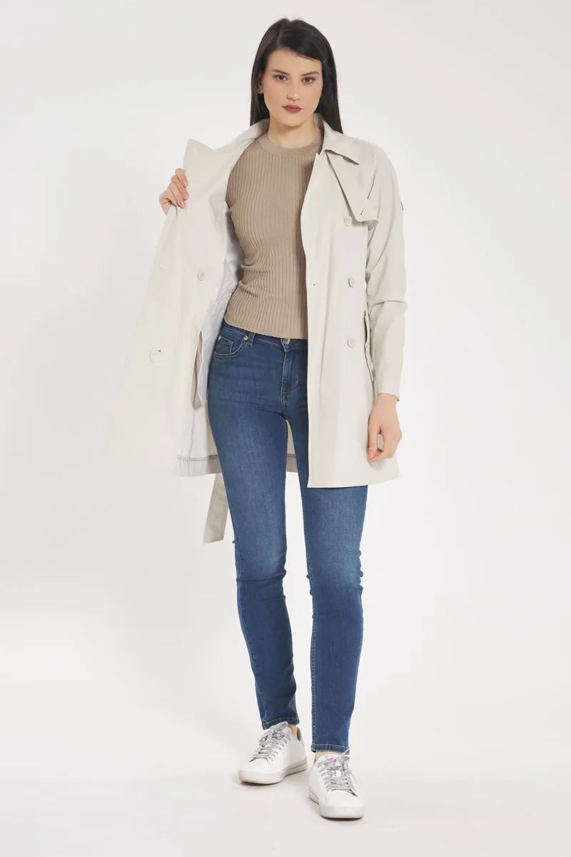 Impermeabile Donna Beige