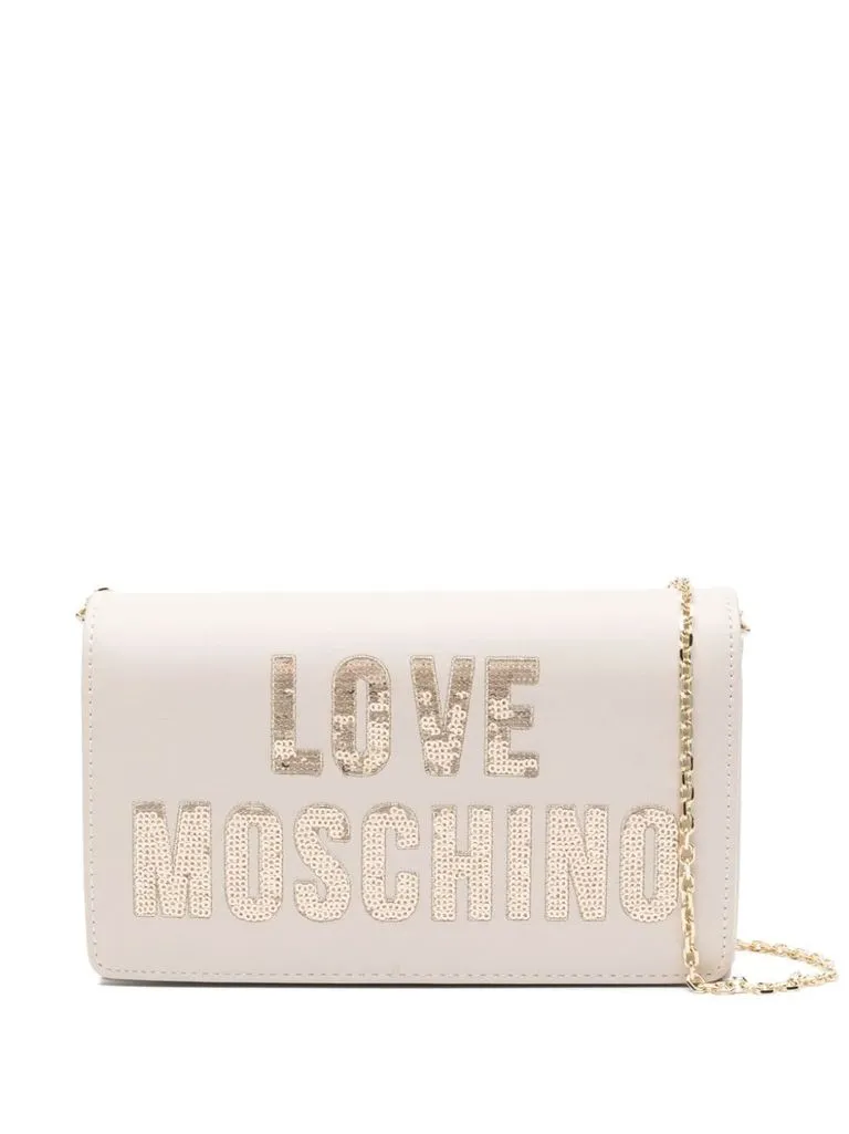 love moschino Borsa logo paillettes