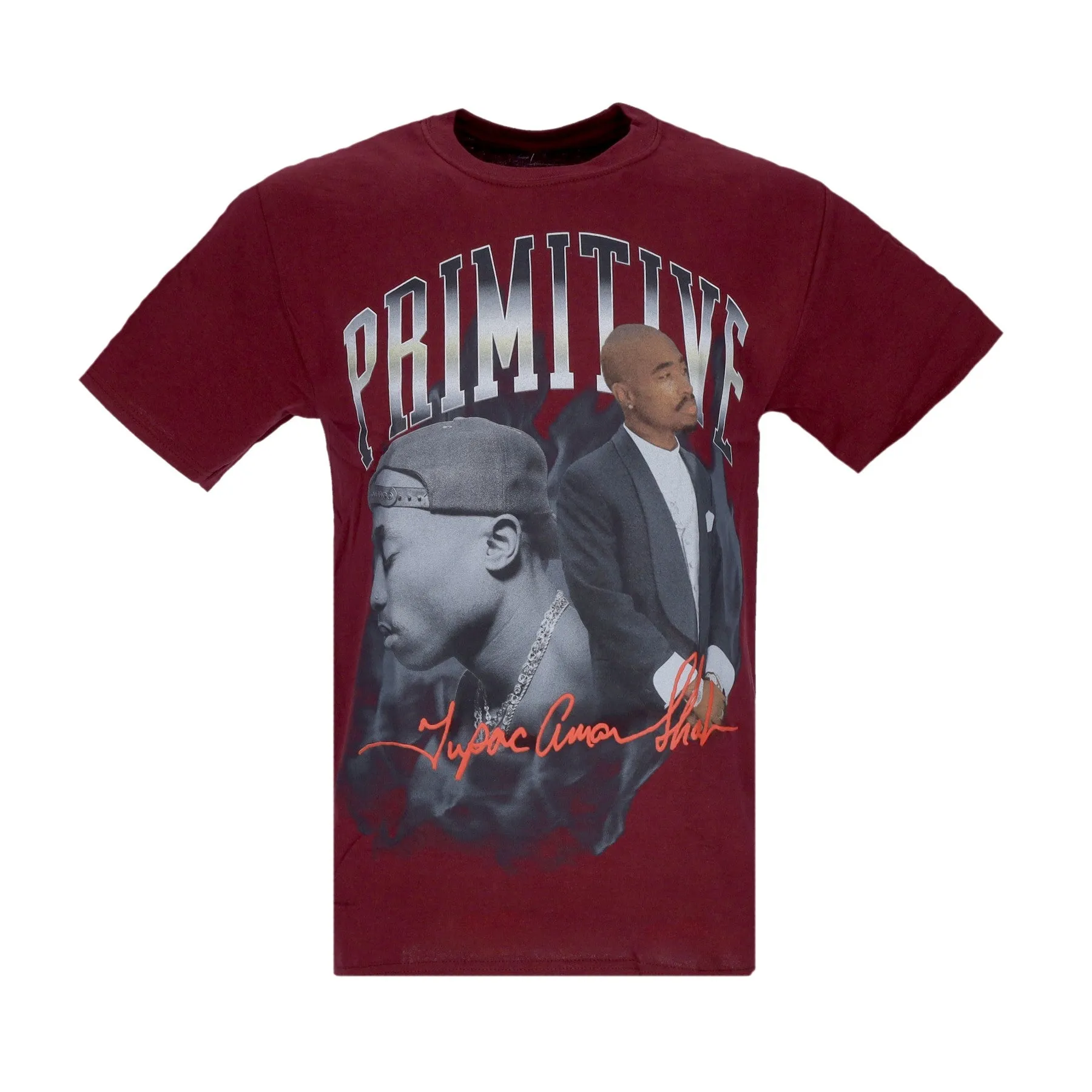 Maglietta Uomo Legend Tee X Tupac Burgundy