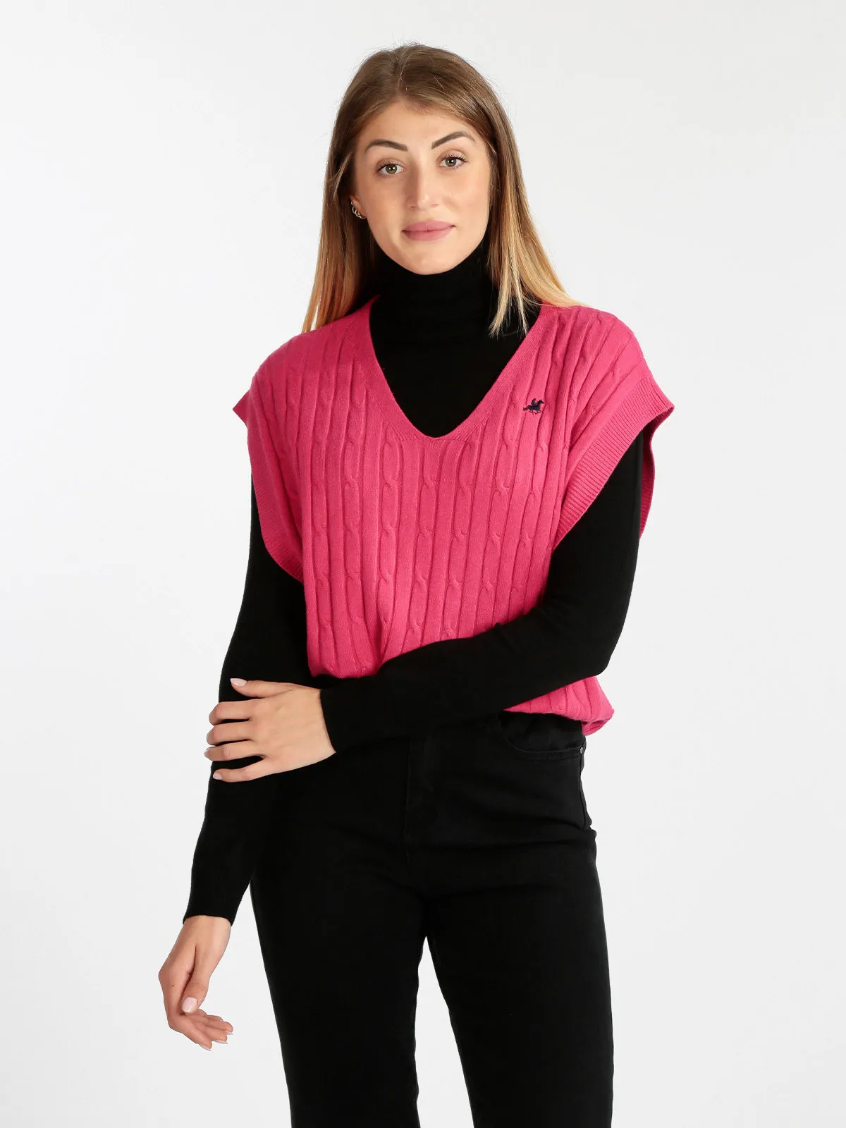 U.S. Grand Polo Gilet tricot femme