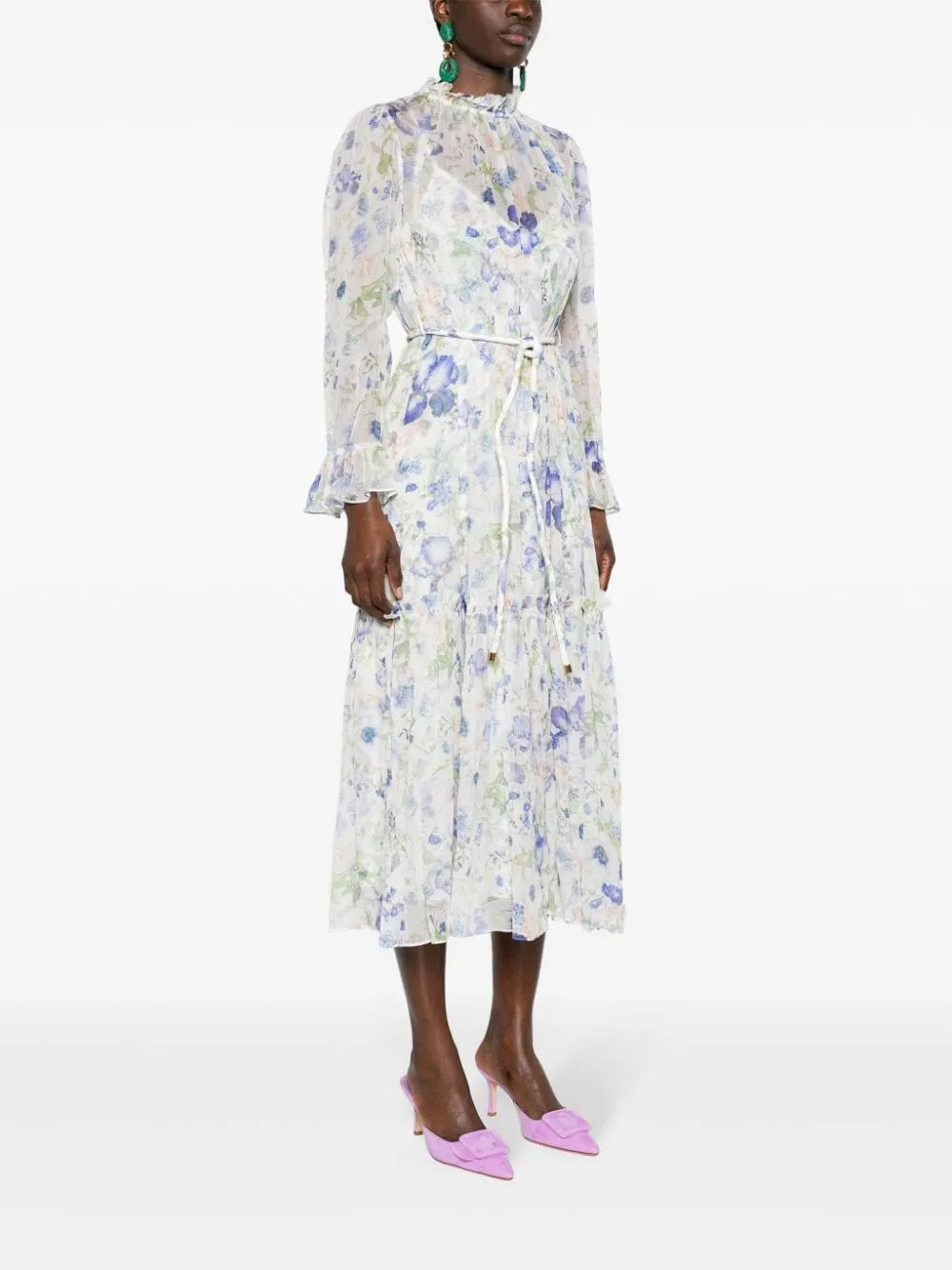 ZIMMERMANN Abito lungo floreale